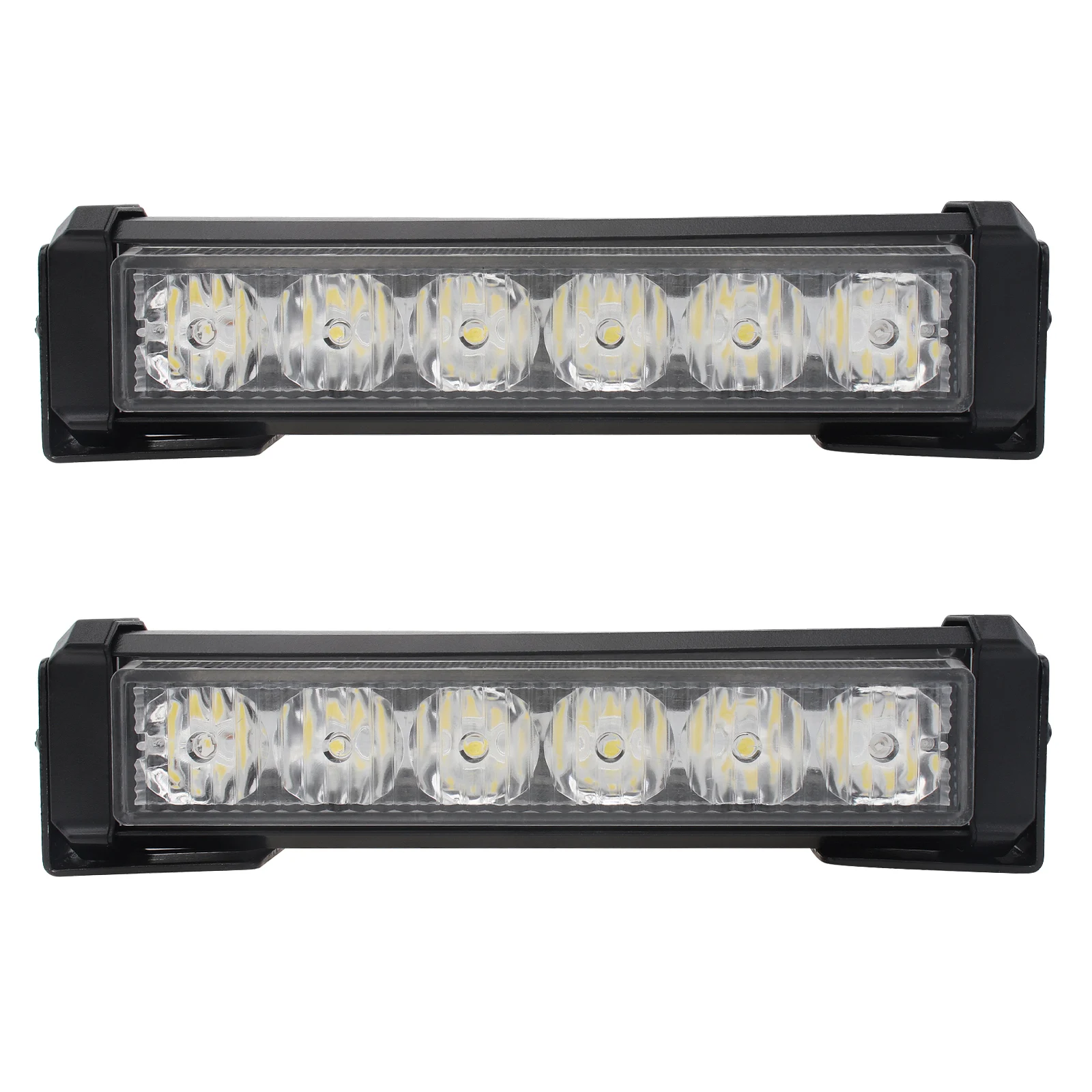 2 Pieces 36W 12V Strobe Car Warning Light LED Daytime Running Light for Truck / Motorcycle / Car