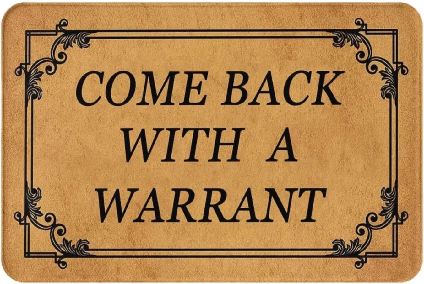 Come Back with A Warrant Vintage Metal tin Sign Art Plaque Wall Decor Look Funny Gifts for Home Kitchen Garage Bathroom Farm Gar