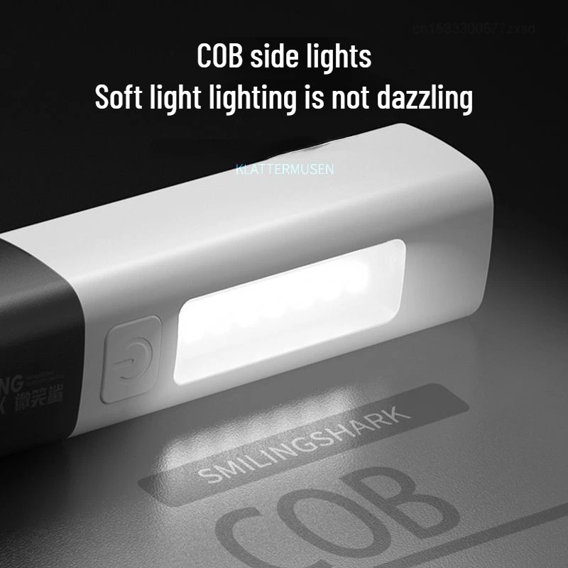 Xiaomi Outdoor Flashlight Portable Strong Light Variable Focus with Floodlight Side Lights Mini Flashlight Lamp High Brightness