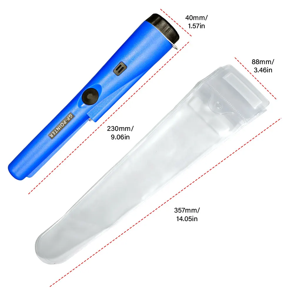 Wasserdichter Pinpointer GP-Pointer Handgehaltener Metalldetektor Positionierungsstab Schatzsuchgerät Mit Armband LED-Licht – Detail 25