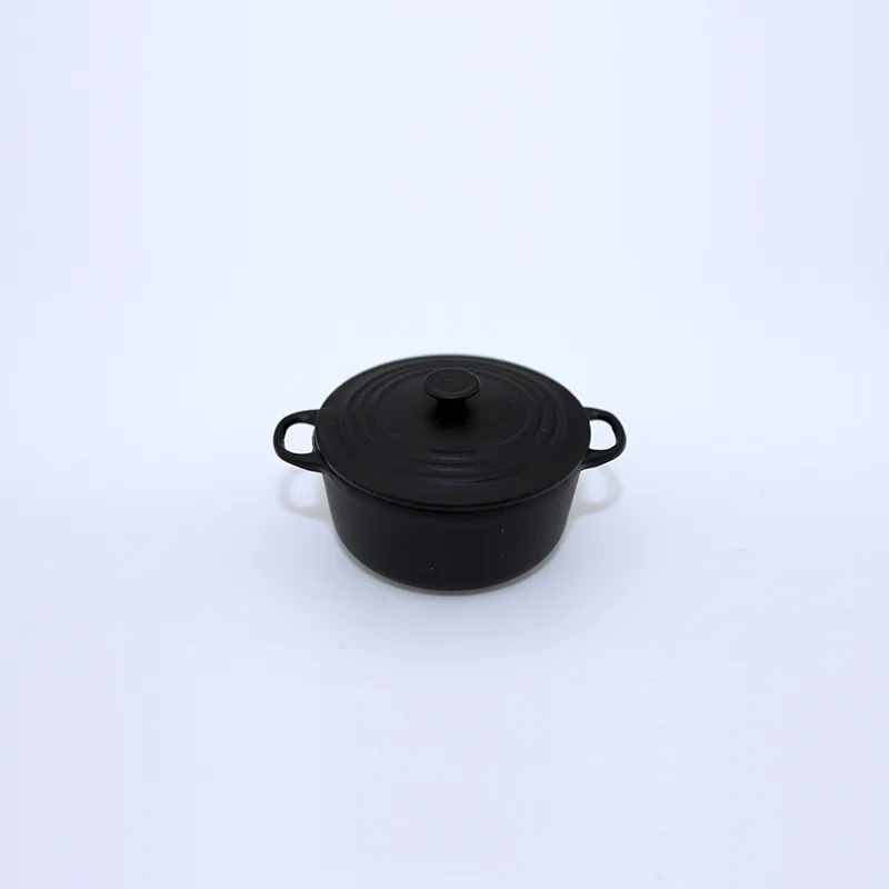 1:12 Miniature Food Toy Model Scene Doll House Accessories Mini Simulated Large Soup Pot Dollhouse Ornament Handmade Toys
