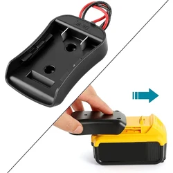 Adaptador de ruedas de alimentación para DEWALT 18V 20V Max, conector de alimentación de muelle de batería de litio, adaptador de salida de batería DIY con cables 14 AWG