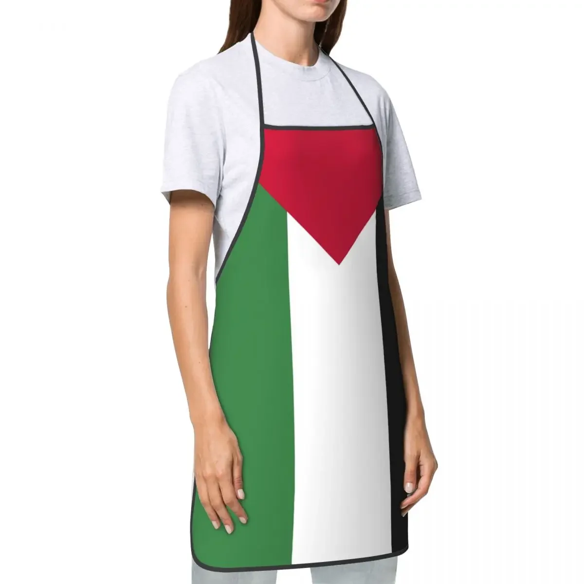 Palestine Flag Apron Women Men Unisex Bib Palestinian Patriotic Cooking Kitchen Tablier Cuisine Chef Painting