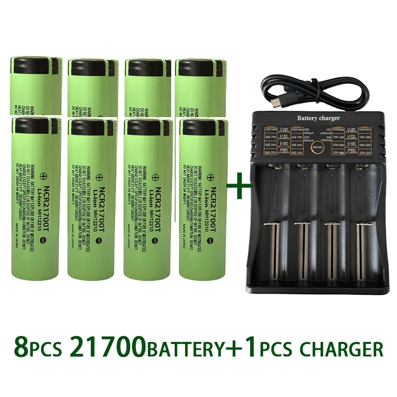 100%original 21700battery 3.7V 4800mAh rechargeablebattery lithium-ion battery strong light flashlight+401 charger free shipping