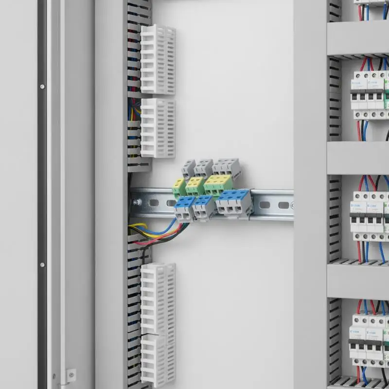 DIN Rail Aluminum Junction Box 1Pcs JHT10 50mm² Screw Cable Connector for Agricultural Equipment Electrical Wiring