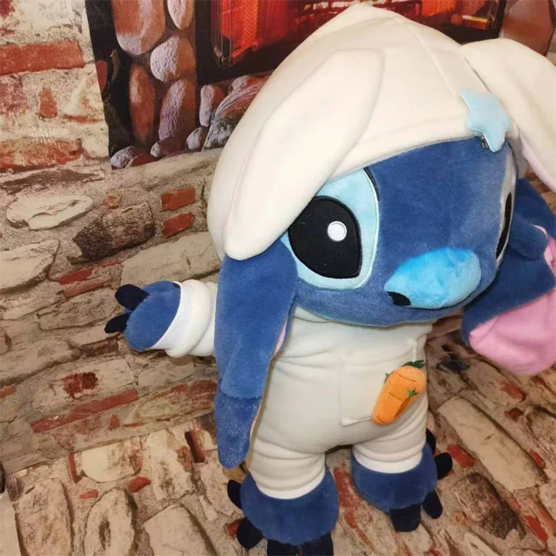 60CM Neue Disney Lilo & Stitch Puppe Cartoon Engel Plüsch Spielzeug Nette Anime Kaninchen Cosplay Gefüllte Kawaii Kinder der Geburtstag Geschenk