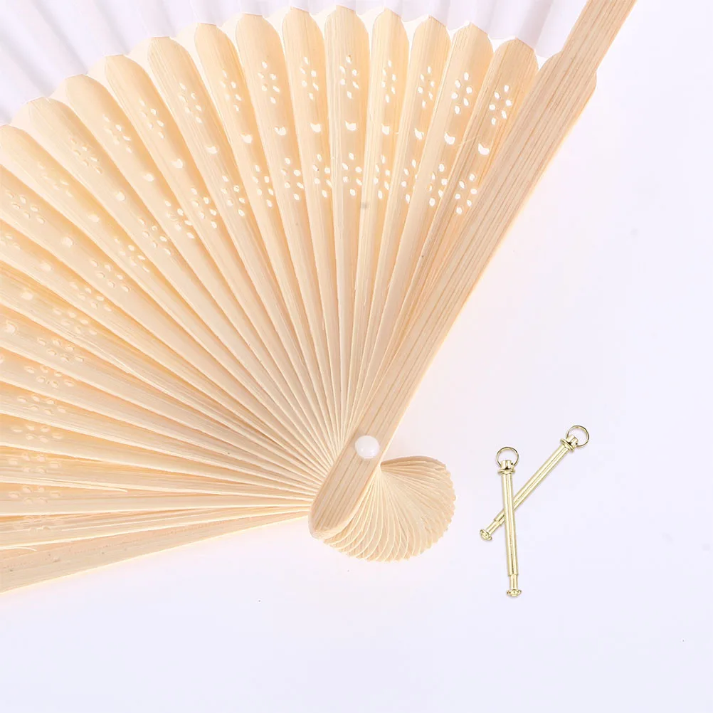 

5 set 5 Sets Metal Handheld Fan Shaft Rivets Folding Fan Repairing Kit Strong Durable Solid Fasteners Bamboo Paper Fans Shaft