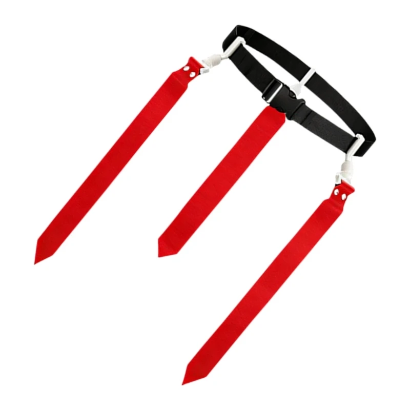  Football Belt Soccer Waist Flags Belt Flags Soccer Exercise Sport Equipment