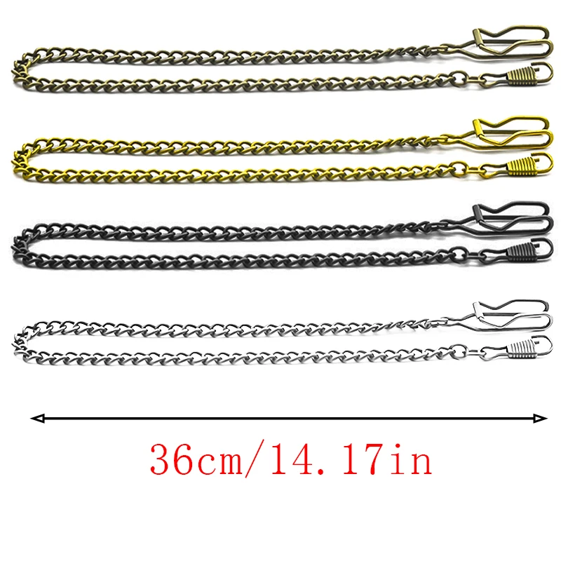 Vintage Bronze Steampunk Pocket Watch Waist Chain Replacement Chain Waist Chain