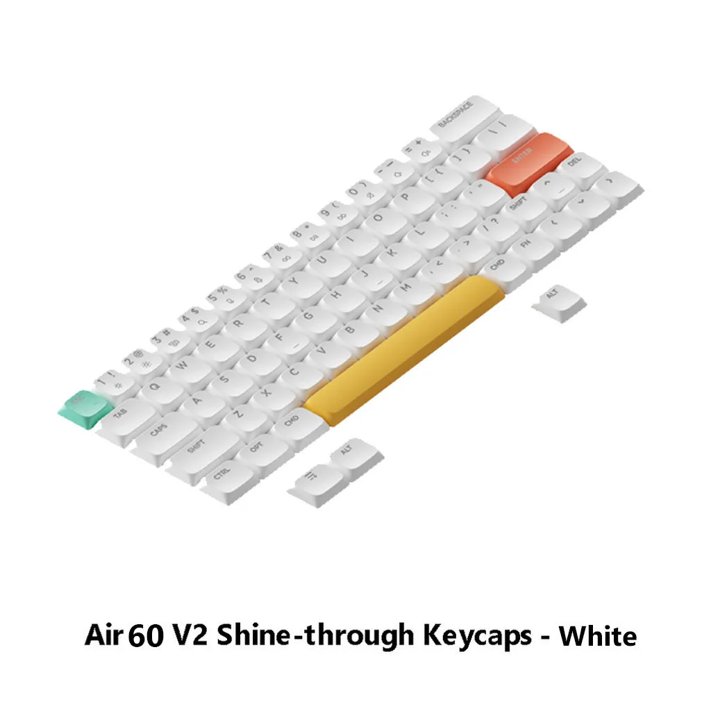 Nuphy Air60 V2 nSA Shine-through keycaps