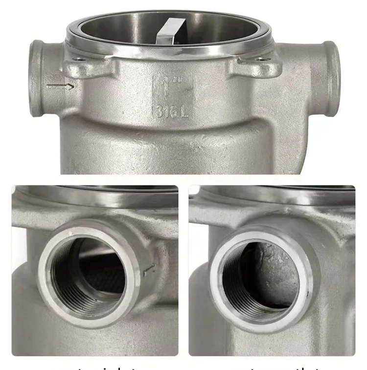 

2'' OEM Boat Accessories 316 Stainless Steel Marine Sea Water Strainer Seawater Filter Strainer