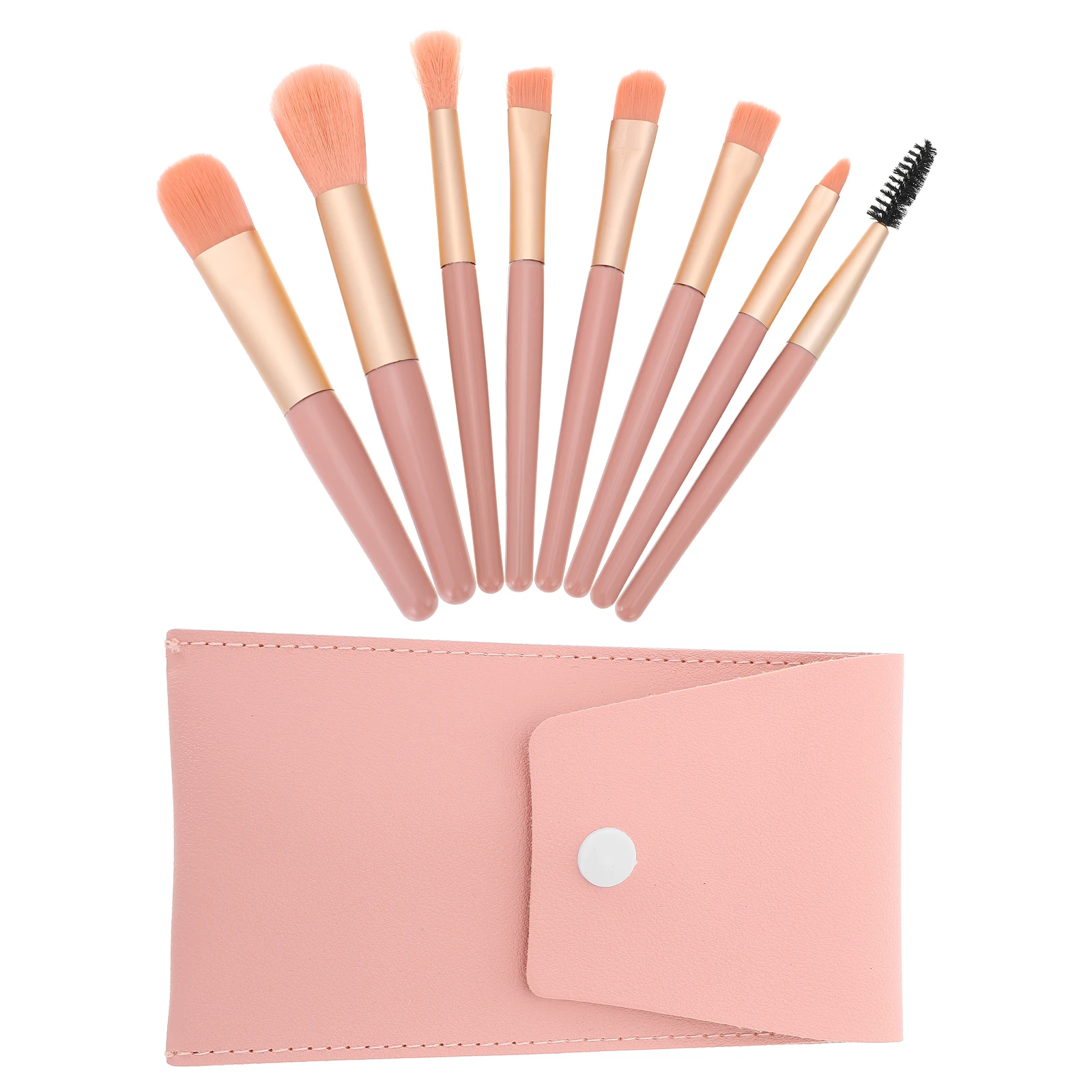 1Set Gesichts-Make-up-Pinsel-Set, weiche synthetische Borsten, leicht, kompaktes Design für Reisen, Frauen, Make-up-Zubehör, Beauty-Tools