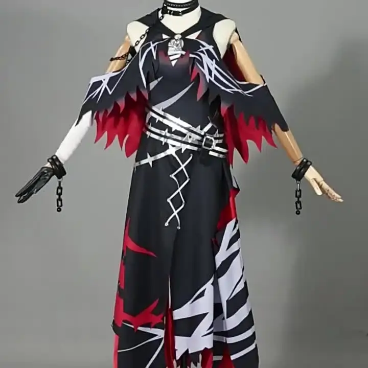 Games Shitou Arisa Cosplay Dress And Mask Accessory Magical Girl