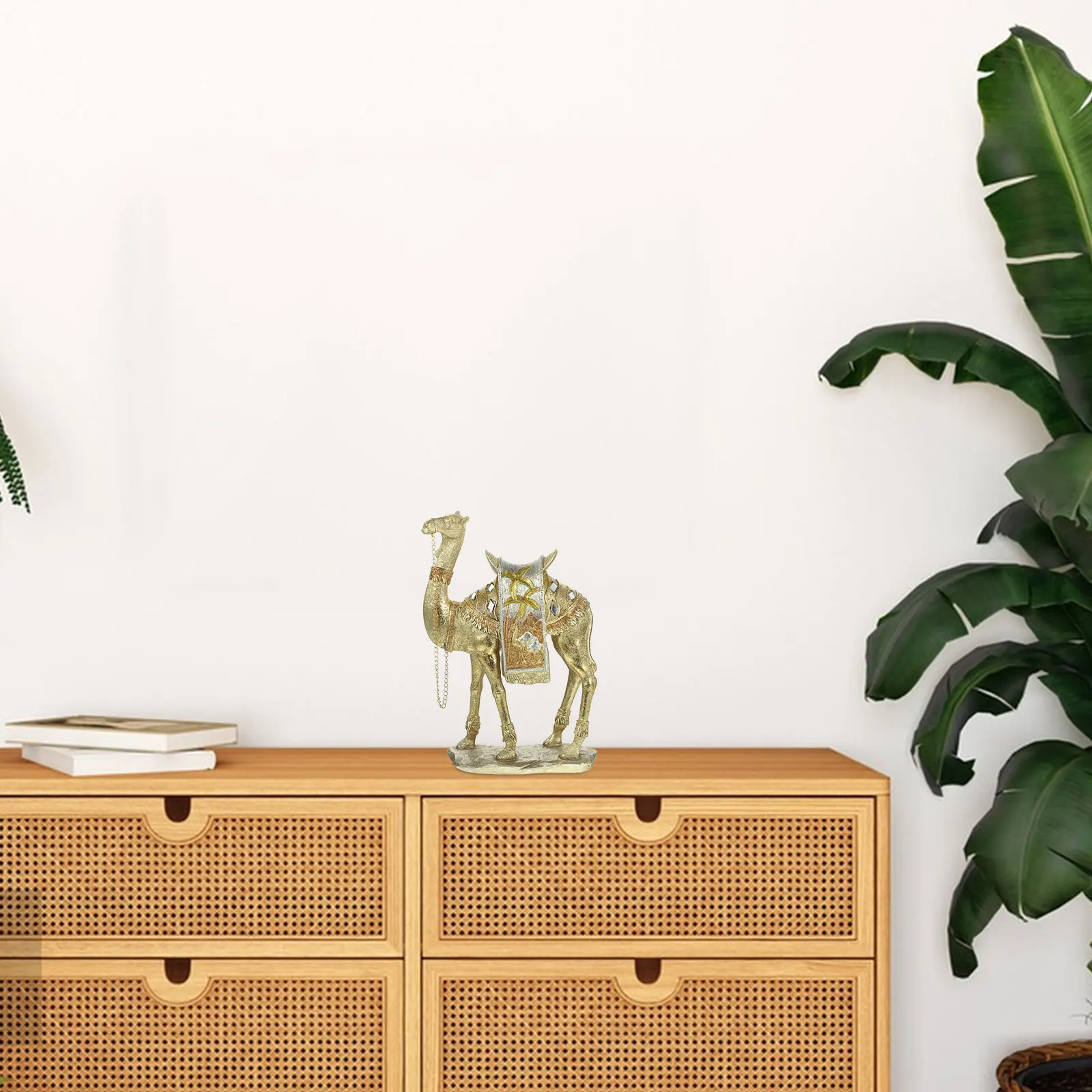 

Resin Camel Statue Modern Middle East Style Decor Bookshelf Home Desktop Ornament Small Simulation Luxury Bathroom Decoration