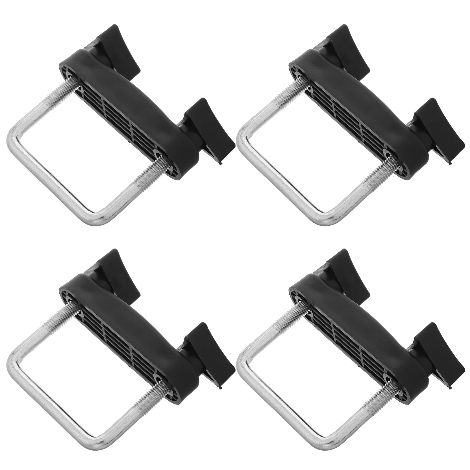 

4 Pcs Clips Car Roof Rack Bar Luggage Rail The Crossbars Clamps for Black Cargo Carrier