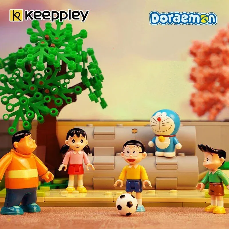 keeppley building blocks Doraemon model Kawaii assembly toy Nobita Nobi Minamoto Shizuka Big G ornament birthday gift