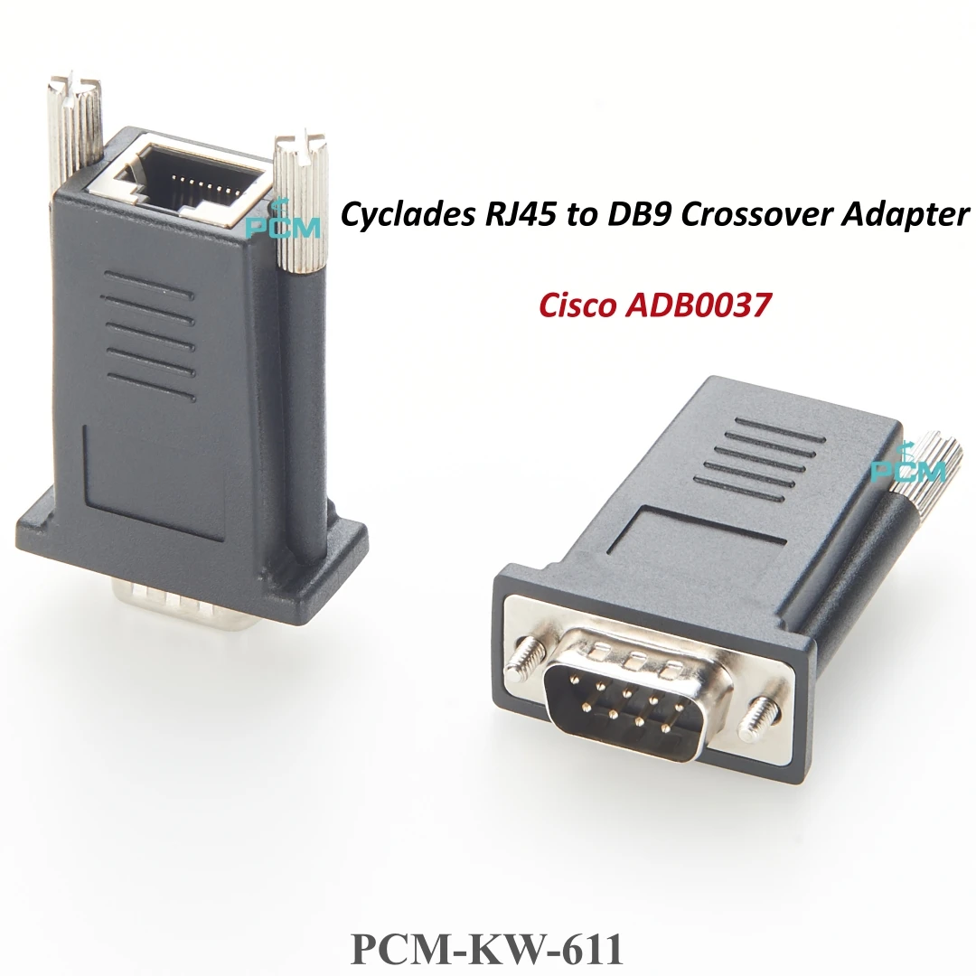 Cyclades RJ45 female to DB9 9Pin Male Crossover Adapter Compatible with Avocent ADB0037 for RS232 Serial Communication CNC PLC