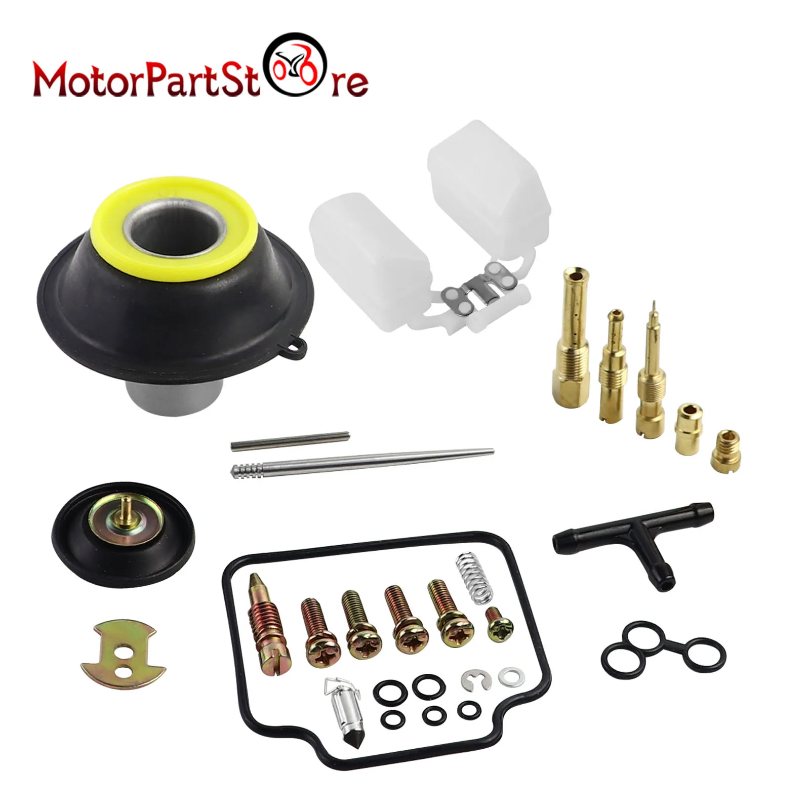 PD24J 22mm Carburetor Repair Rebuild Kit for GY6 125cc ATV Go Kart Moped Scooter 22MM Plunger Float Gasket