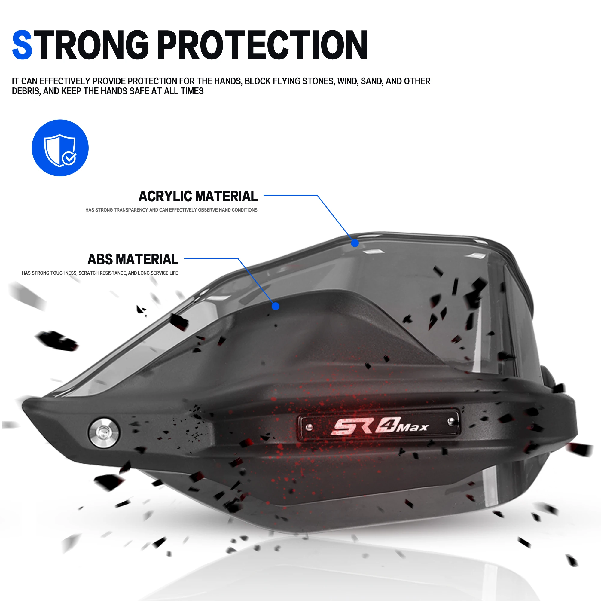 Для Loncin VOGE SR4 MAX SR4MAX 2022-2024 мотоциклетная защита для рук, защита руля, защитный чехол для лобового стекла