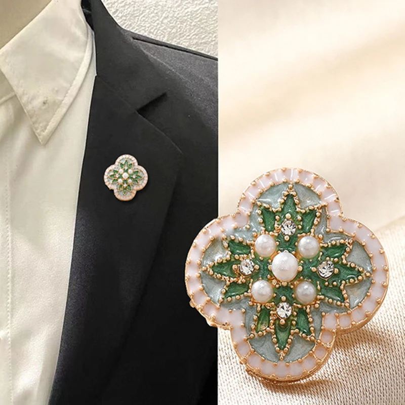 Vintage Colorful Safety Buttons & Anti-Slip Cufflinks for Shirts, Dresses, Blouses Purpose Fashion Jewelry Accessories for Women