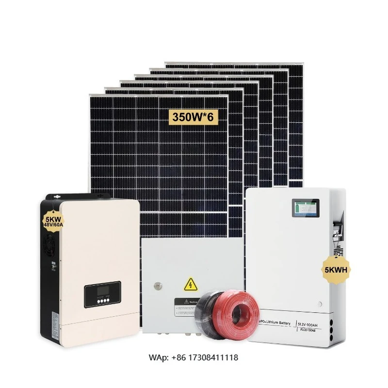 Sistema solar completo 5000 vatios Sistema solar híbrido 3kw 6kw 7kw 8kw 10kw Kit casero del panel solar
