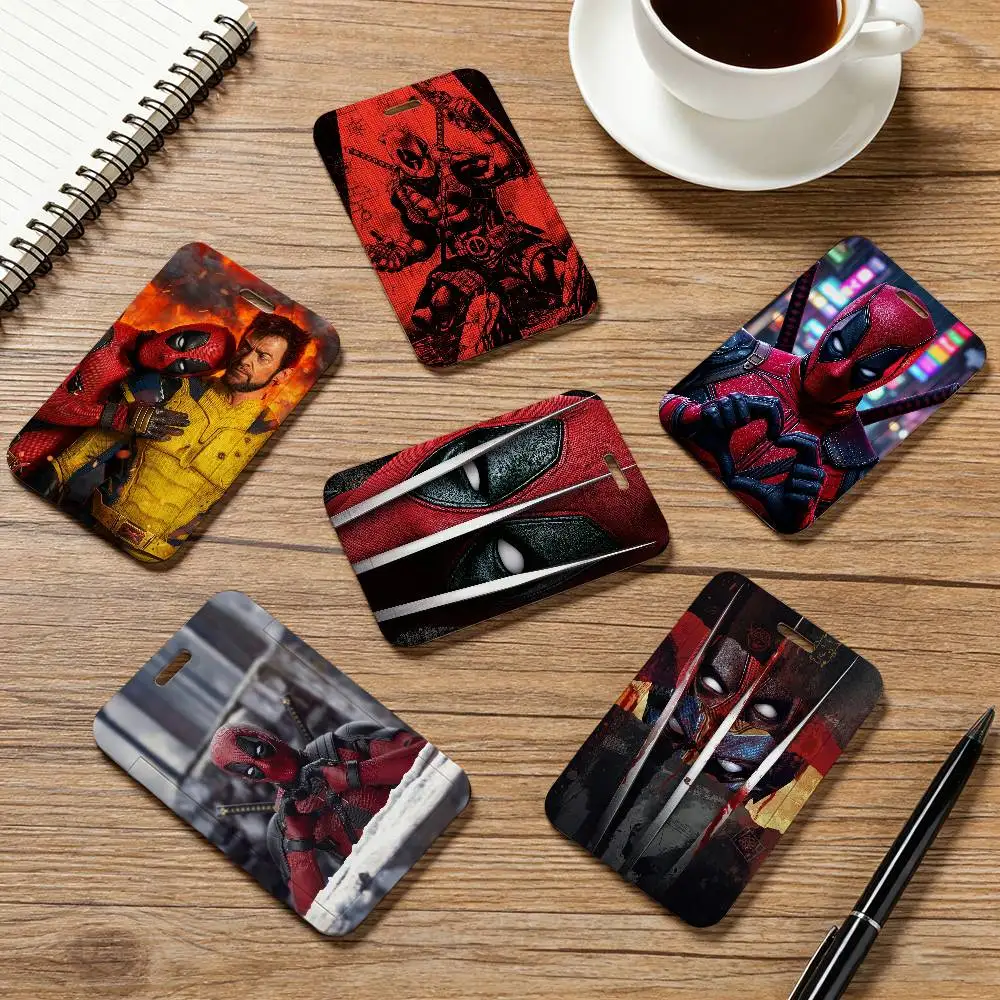 Mar D-Deadpool Cordón para el cuello, Porta tarjetas, Funda para tarjeta de identificación y de autobús, Porta credenciales, Cuerda para colgar, Llavero, Accesorios y Regalos
