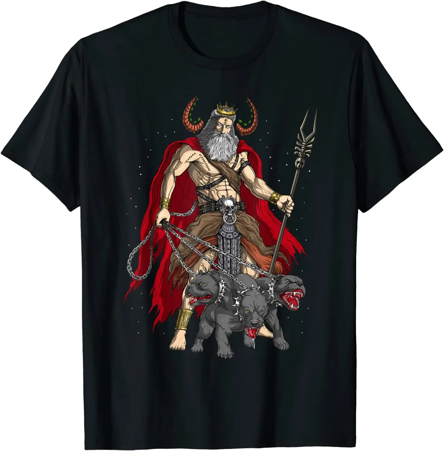

Greek God Hades Ancient Greek Mythology Greece History Men T-Shirt Short Sleeve Casual Cotton O-Neck Summer T Shirt