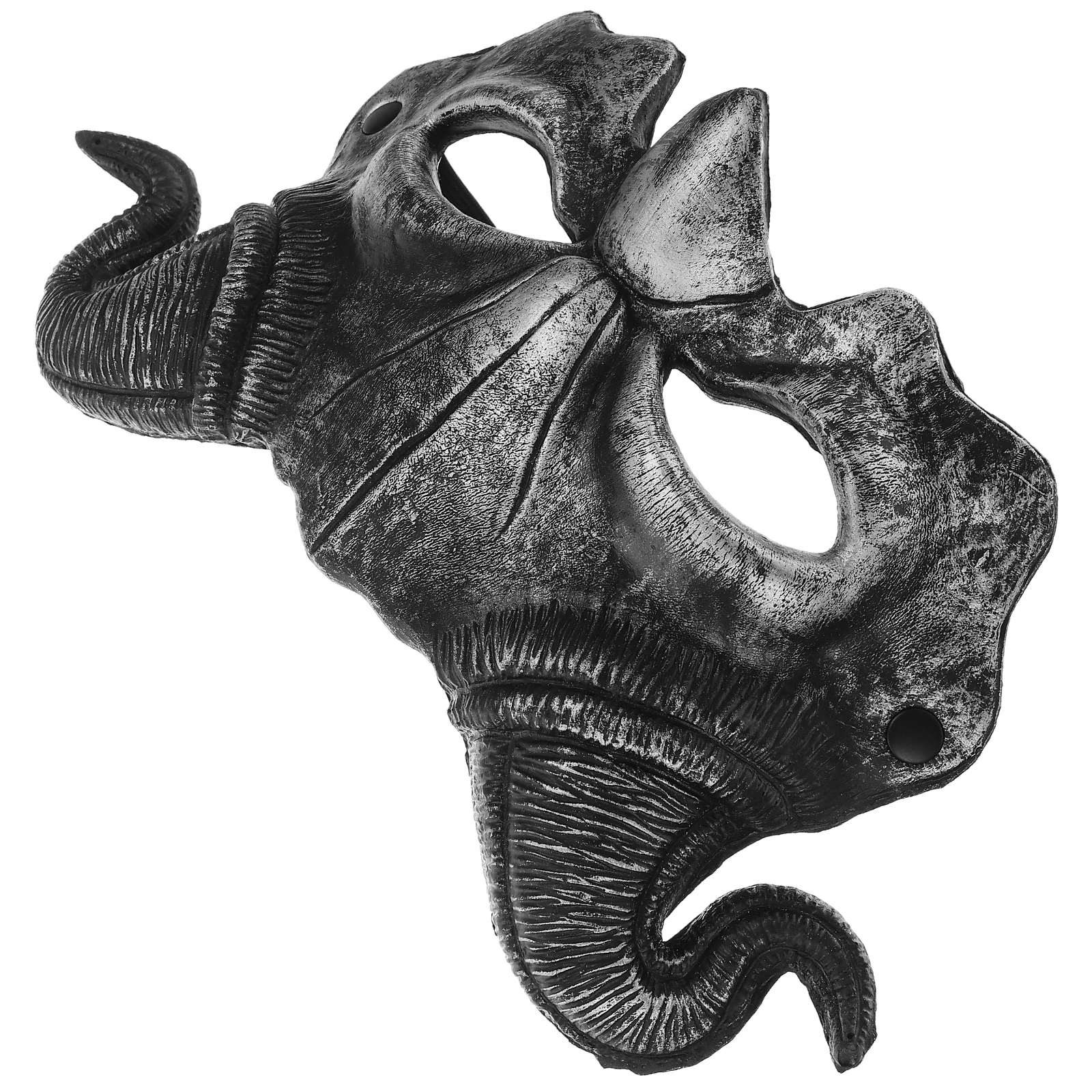 

Realistic Half Face Goat Horn Demon Halloween Party Cosplay Costume Animal Dress Up Adult Comfortable Elastic Strap