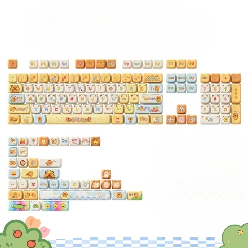 

Keycaps Light Transmittance Cute Cartoon Mechanical Keyboard Full Set Sublimation Universal