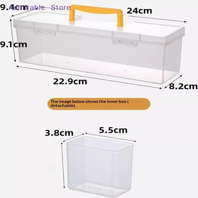 Compact Multi Compartment Tool Organizer Box Hardware Storage with Transparent Lid for Small Parts in Home Workshop