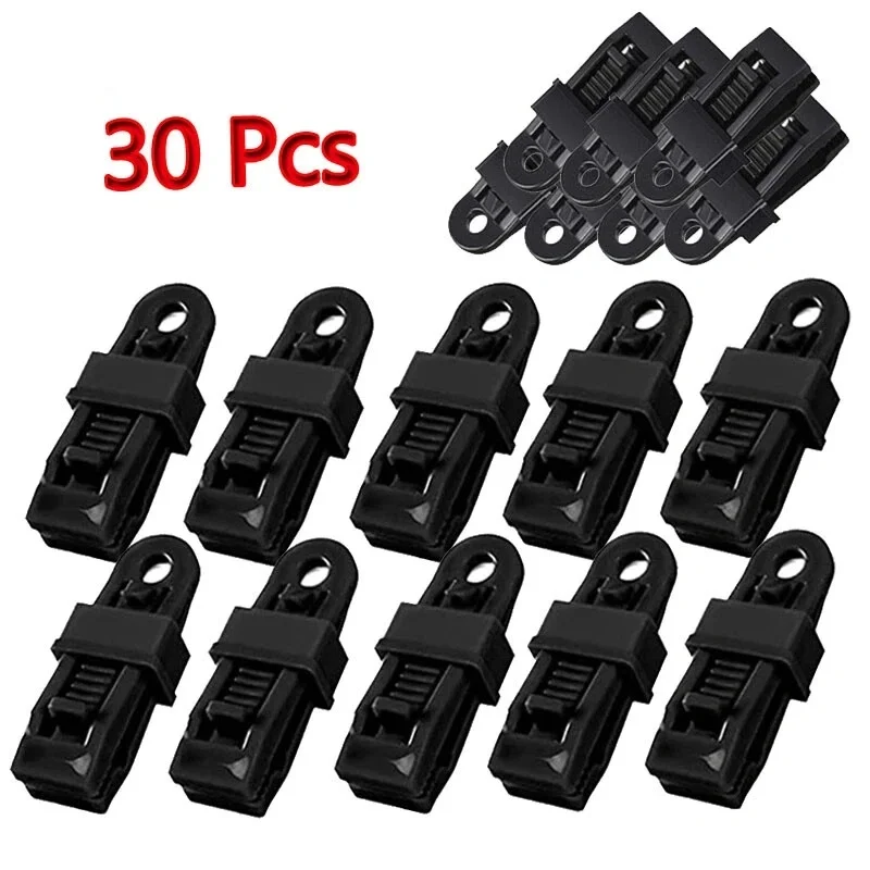 

30PCS Plastic Clips Adjustable Heavy Duty Lock Grip for Tarp & Shade Cloth