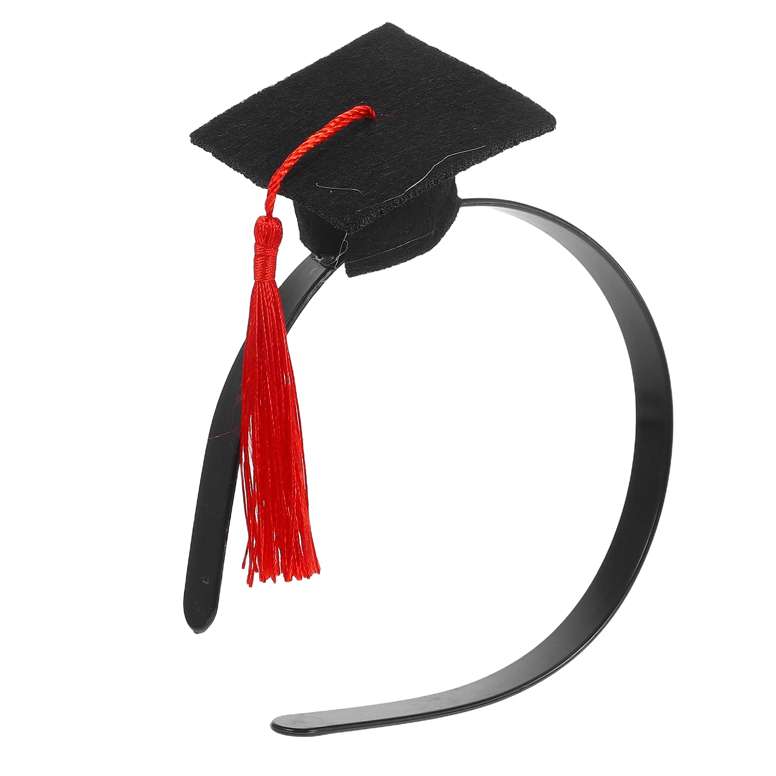

Graduation Cap Headband Mini Hat Hair Accessories Stylish Photo Prop Lightweight Comfortable Versatile Use Party Favors Bachelor