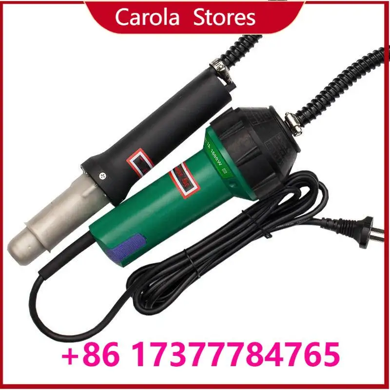 Precise adjustable hot air temperature fits PVC floor, vinyl sheet and advertising banner seamless joint repair.
