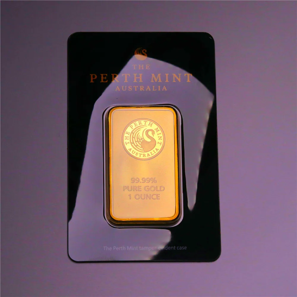 5 جرام-100 جرام أستراليا الذهب بار سلسلة ختم التعبئة والتغليف مع رقم تسلسلي مستقل النحاس الأساسية وهمية الذهب كتلة الحرفية جمع