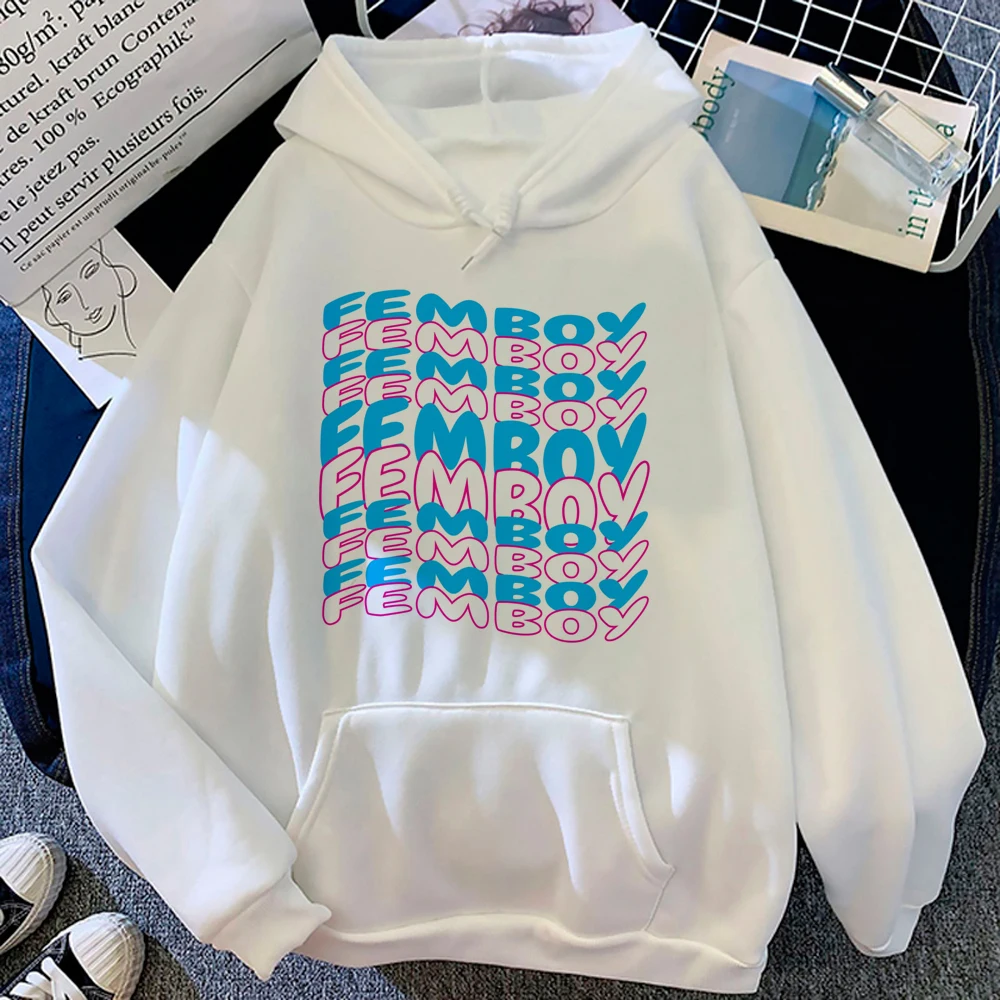 Femboy hoodies women y2k aesthetic graphic anime 2023 sweatshirts hoddies women long sleeve top sweatshirts