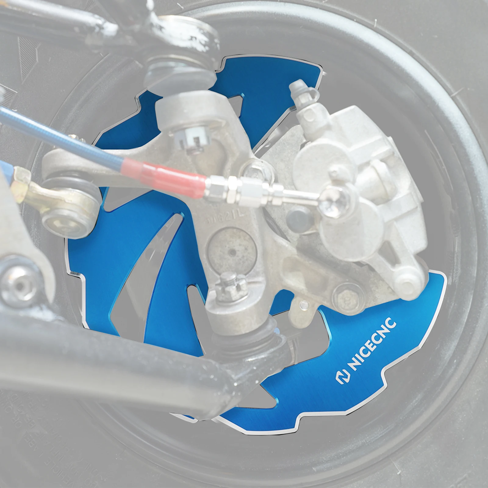NICECNC For Yamaha Raptor 700 2006-2008 2013-2022 Front Brake Rotor Disc Cover Guard For Yamaha Raptor 700R YFZ450 ATV Parts