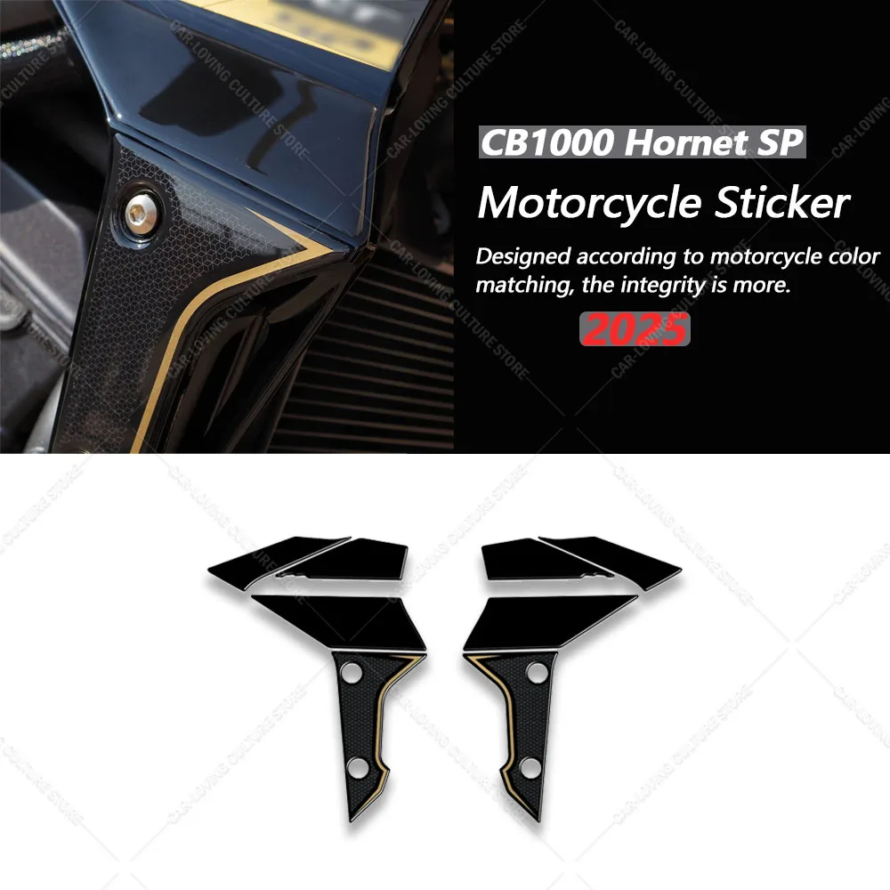 

Motorcycle Accessories 3D Gel Water Tank Mesh on Both Sides Protector Decal Resin Waterproof Sticker For CB1000 Hornet SP 2025