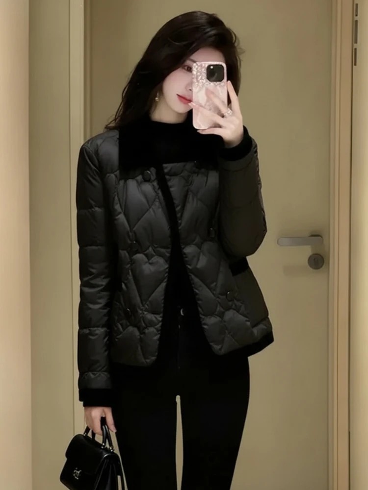 

Утепленная стеганая куртка из хлопка в корейском стиле, зимняя одежда, маленький размер, для повседневной носки