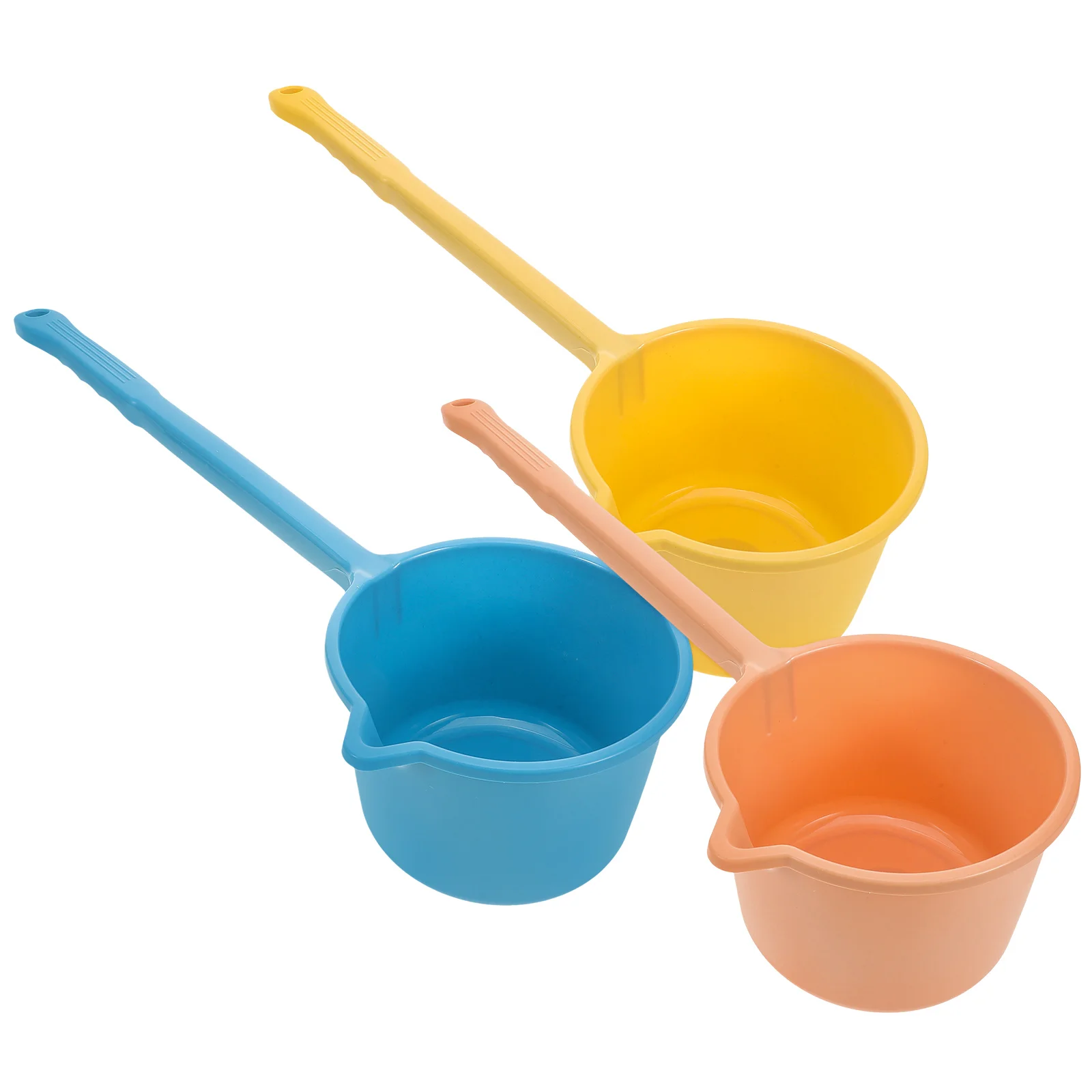 

3 Pcs Water Spoon Bathroom Tool Scoops Cup Watering Ladle Long Handle Bathtub Dipper Sports for Bathing Ladles