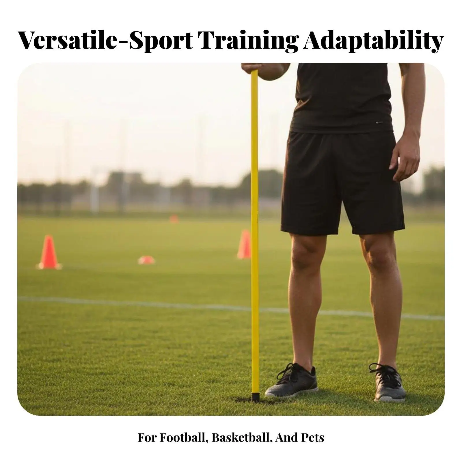 Polypropylene Training Agility Pole Telescopic Obstacle Marker for Sports Drills and Dog Agility Practice