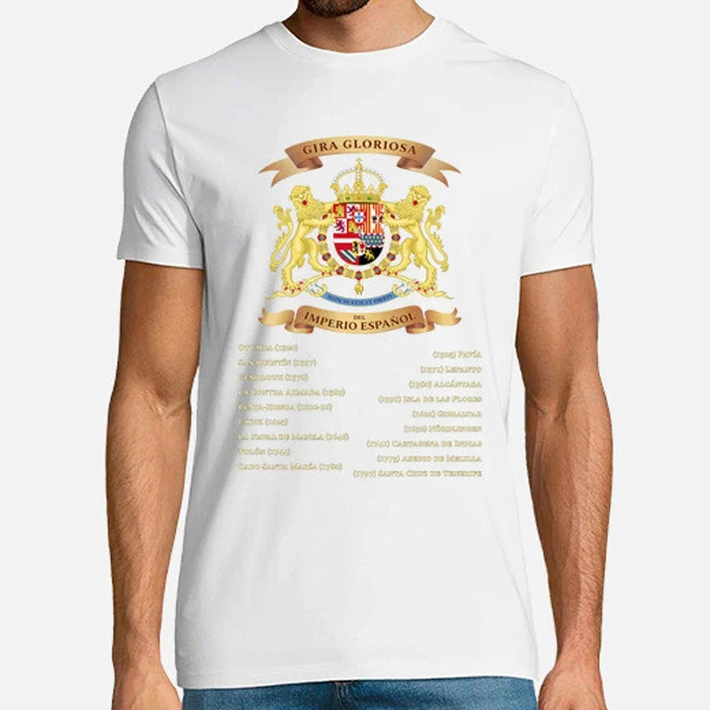 Glorious Tour of The Spanish Empire T-Shirt New Short Sleeve Casual 100% Cotton O-Neck Mens T-shirt