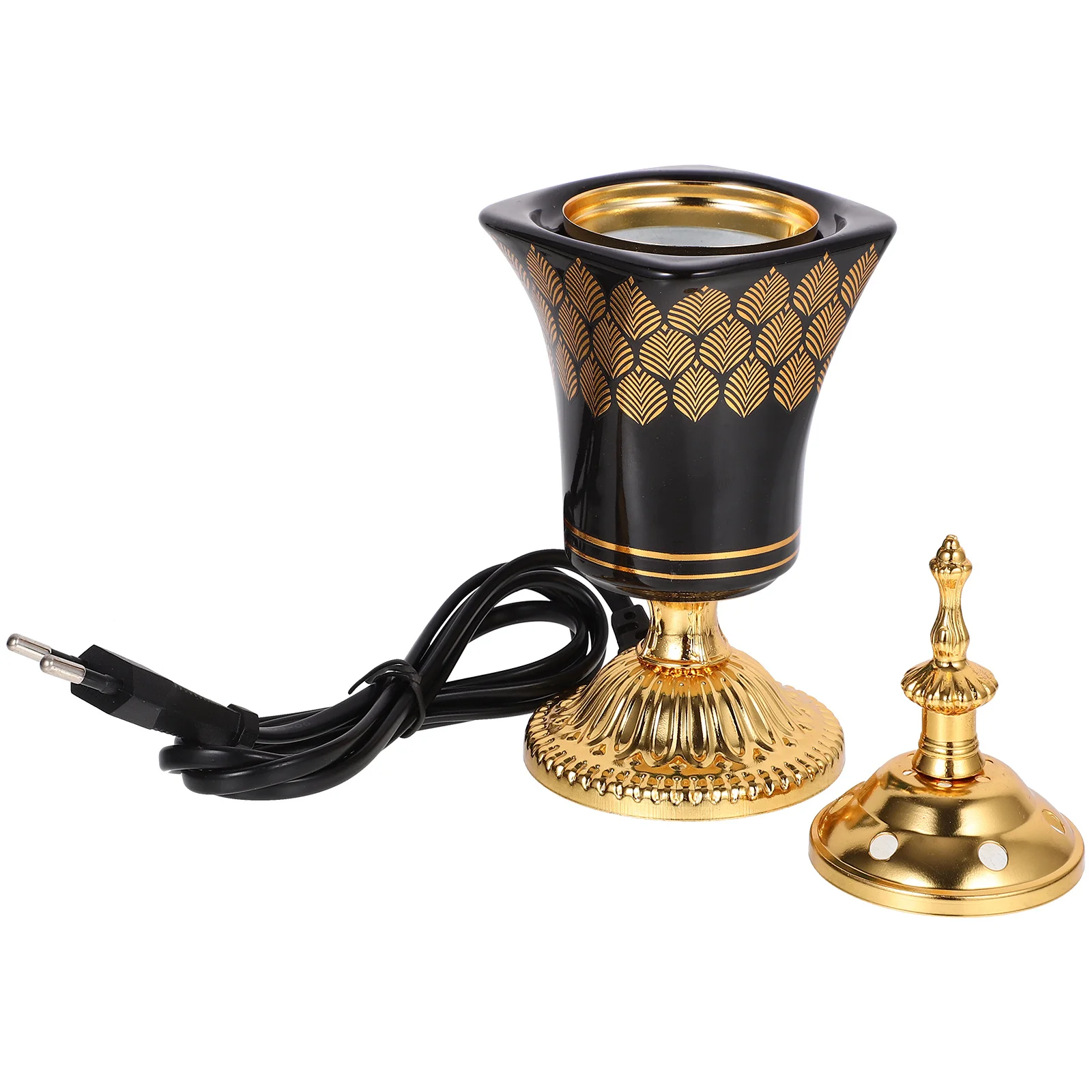 

Metal Electric Incense Burner Plug in Aromatherapy Ornament for Home Office Yoga Meditation Eu Electric Incense Burner