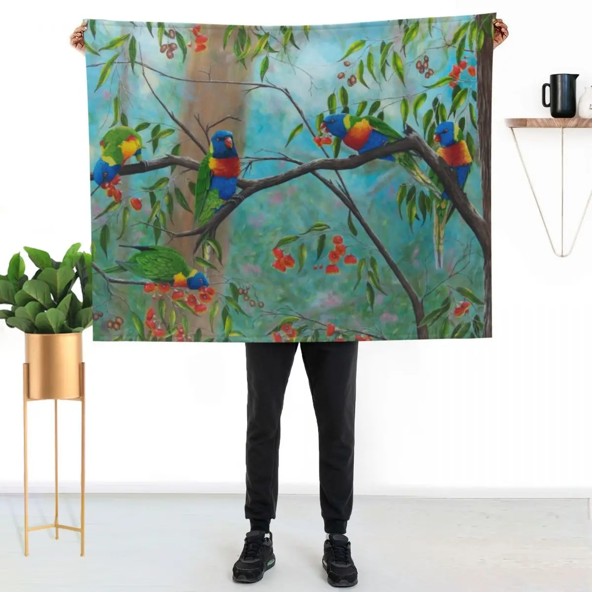 Sunday lunch in the Dandenongs Throw Blanket warm for winter Luxury St Single Designers Cute Plush Blankets