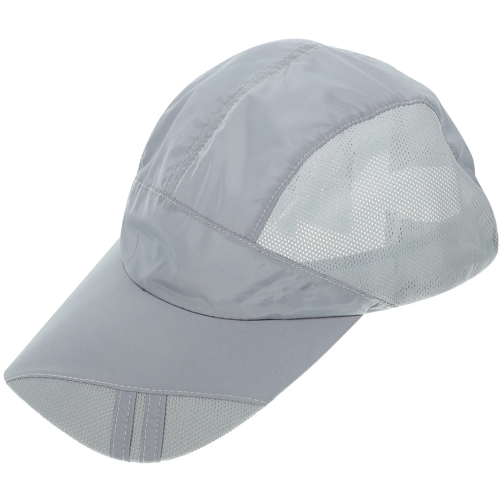 

Adult Long Brim Sun Protection Baseball Hat Grey Outdoor Uv Protection Hat for Hiking Camping Fishing Breathable Quick Dry