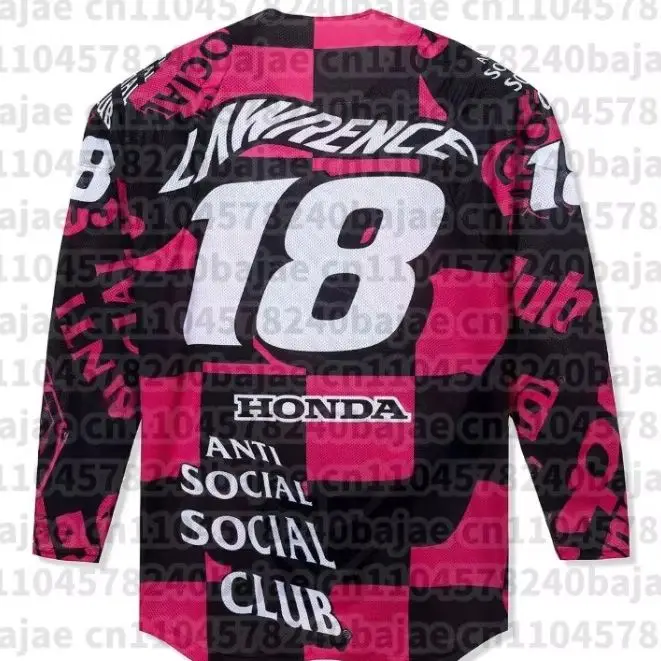 2026 هوندا جديد # 18 MXGP سوبر موتوكروس سباق قميص الرجال جيت لورانس طويلة الأكمام دراجة نارية المحملة تنفس التجفيف السريع الأعلى #1