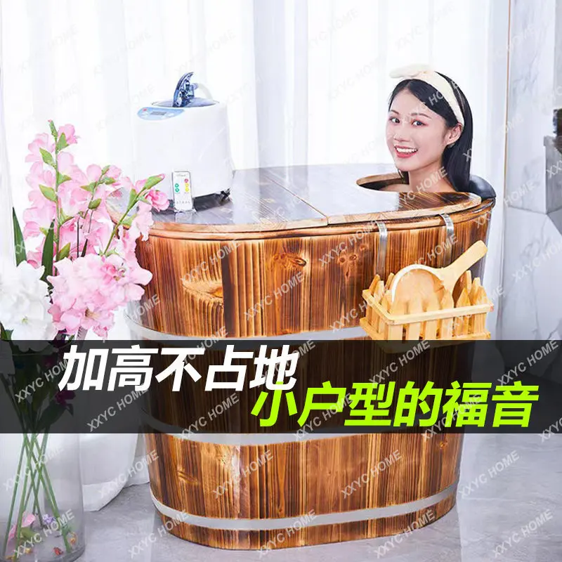 

Bath Bucket Adult Household Whole Body Bath Bucket Sweat Steaming Beauty Yao Medicine Bathtub Small Apartment Bathtub