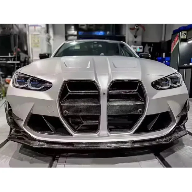 

CSL Style Dry Carbon Fiber Bumper Front Center Mesh Grille for G80 M3 G82 M4 2020+ Car Front Grill Accessory