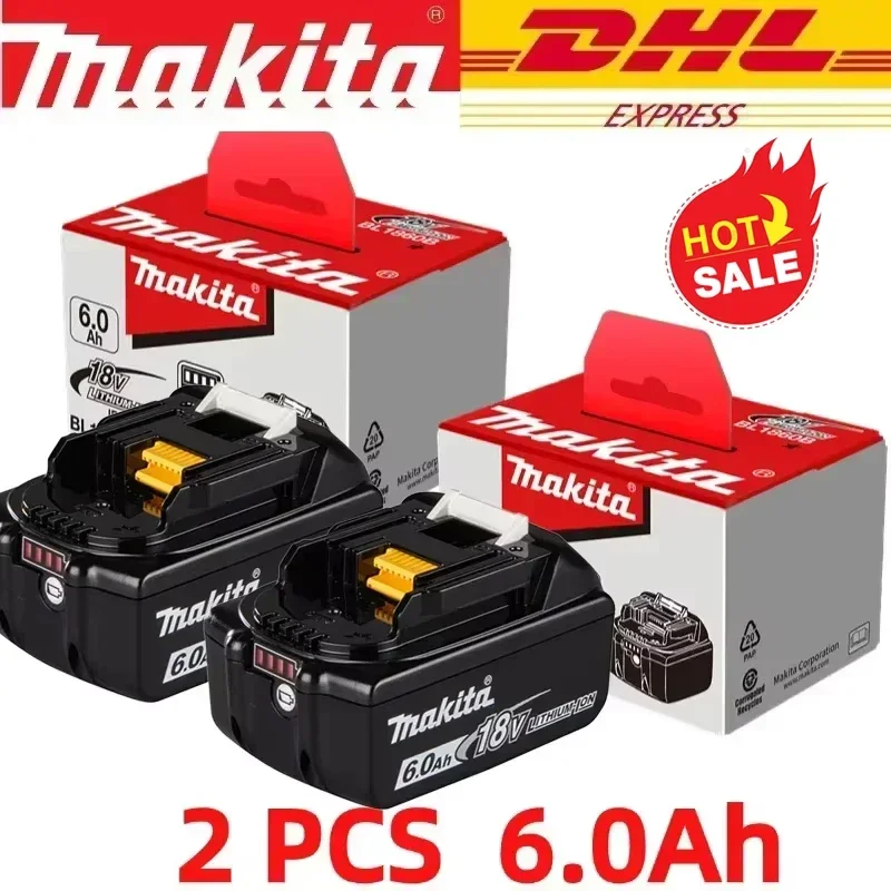 

100% original Makita 18V 6.0Ah Rechargeable Battery for Makita 18V BL1830 BL1830B BL1840 BL1840B BL1850 BL1850B Power Tools