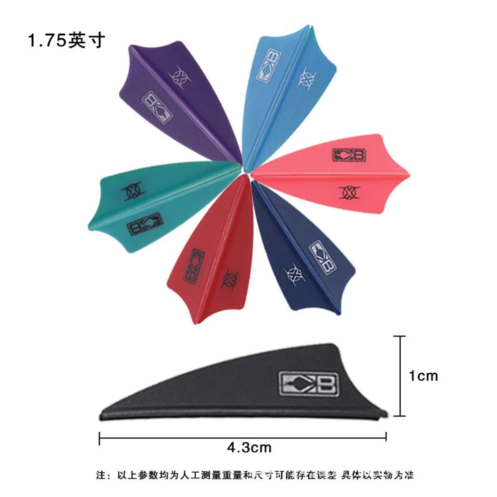 

50pcs mix BOLO Arrow Feather 1.75Inch Fletching Vane Archery Hunting Shooting Bow and Arrow Accessories