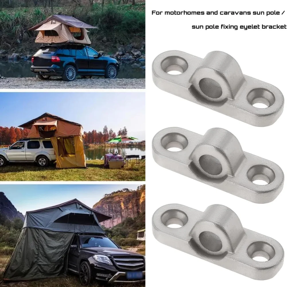 

6pcs Stainless Steel Awning Eyelets For Caravan Motorhome Awning Grommets Caravans Brackets Tent Eyelet With Screw Car Accessory